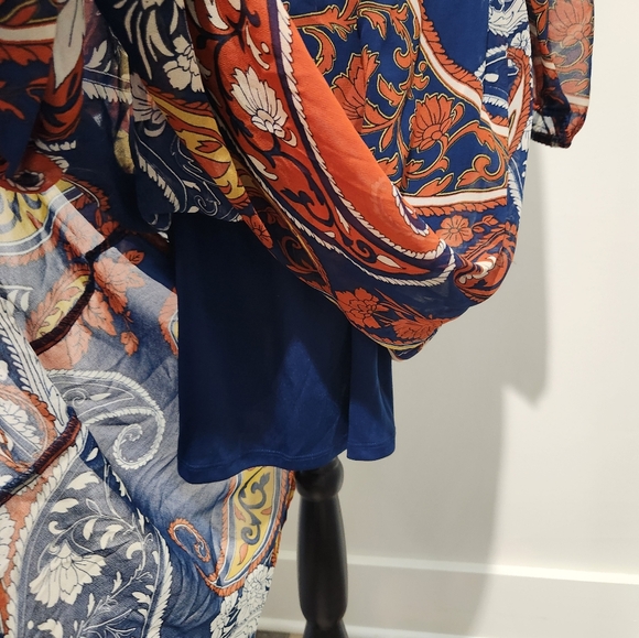 Rue21 Sz L maxi dress. Beautiful deep colors, lined to the knee - Picture 6 of 8